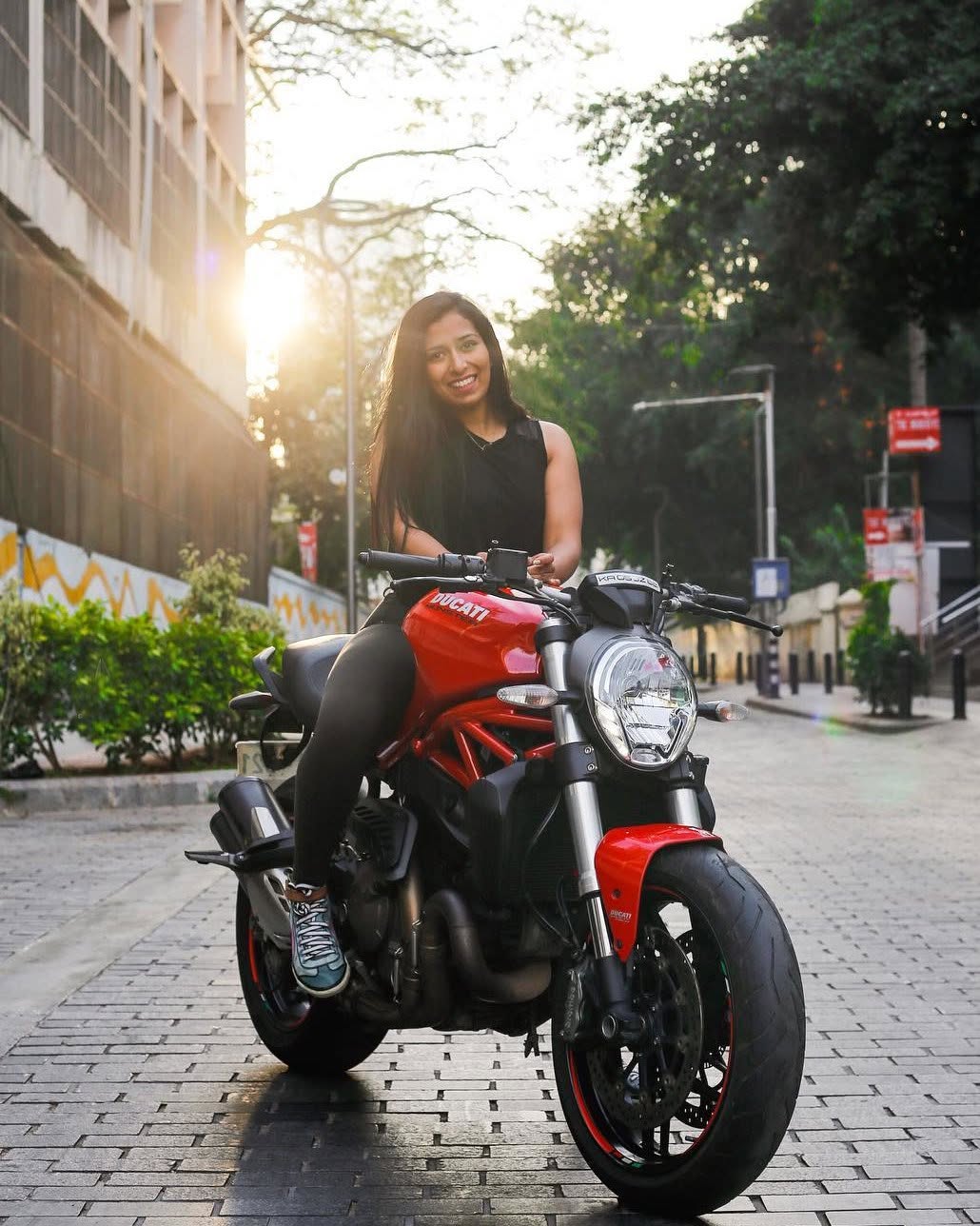 Ducati Monster on RidinGirlsNet